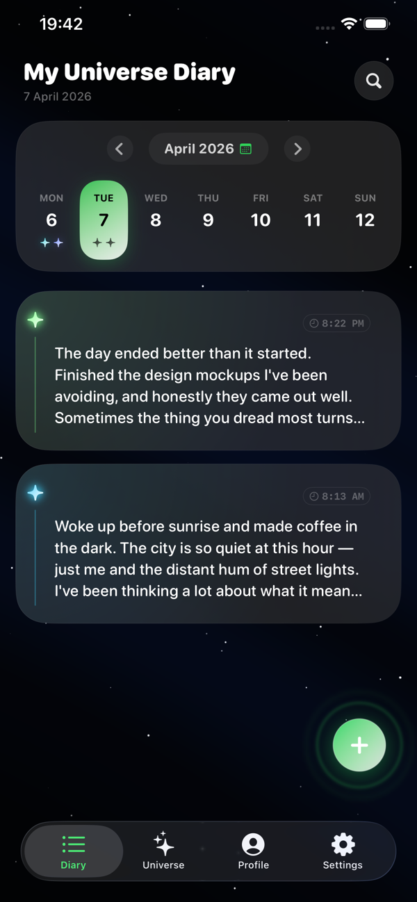 My Universe Diary screenshot 2